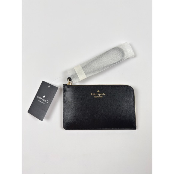 kate spade Accessories - Kate Spade Lucy Small Card Holder Wristlet Black New With Tags